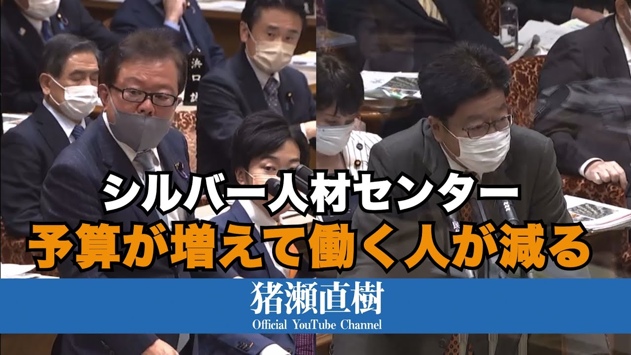 シルバー人材センター、予算は増えて人が減る⁉︎ (2022.10.20 参議院 予算委員会 質疑)