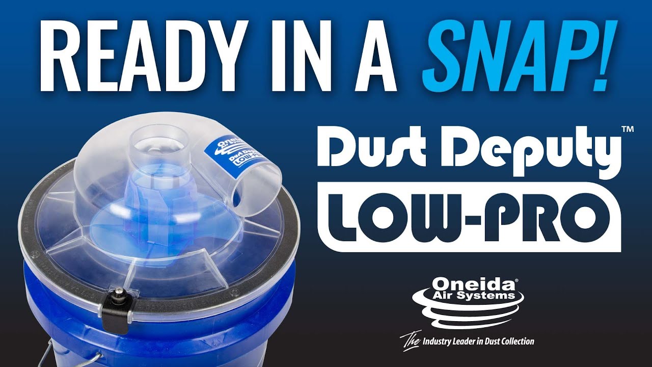 ATTACH The Dust Deputy Low-Pro&trade; to ANY 5-Gallon Bucket! | Oneida Air Systems, Inc.