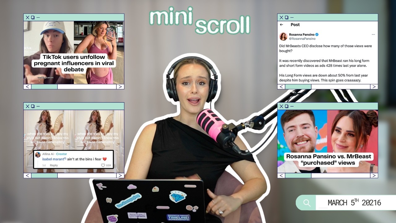 Whitney Simmons pregnant unfollow debate, MrBeast 