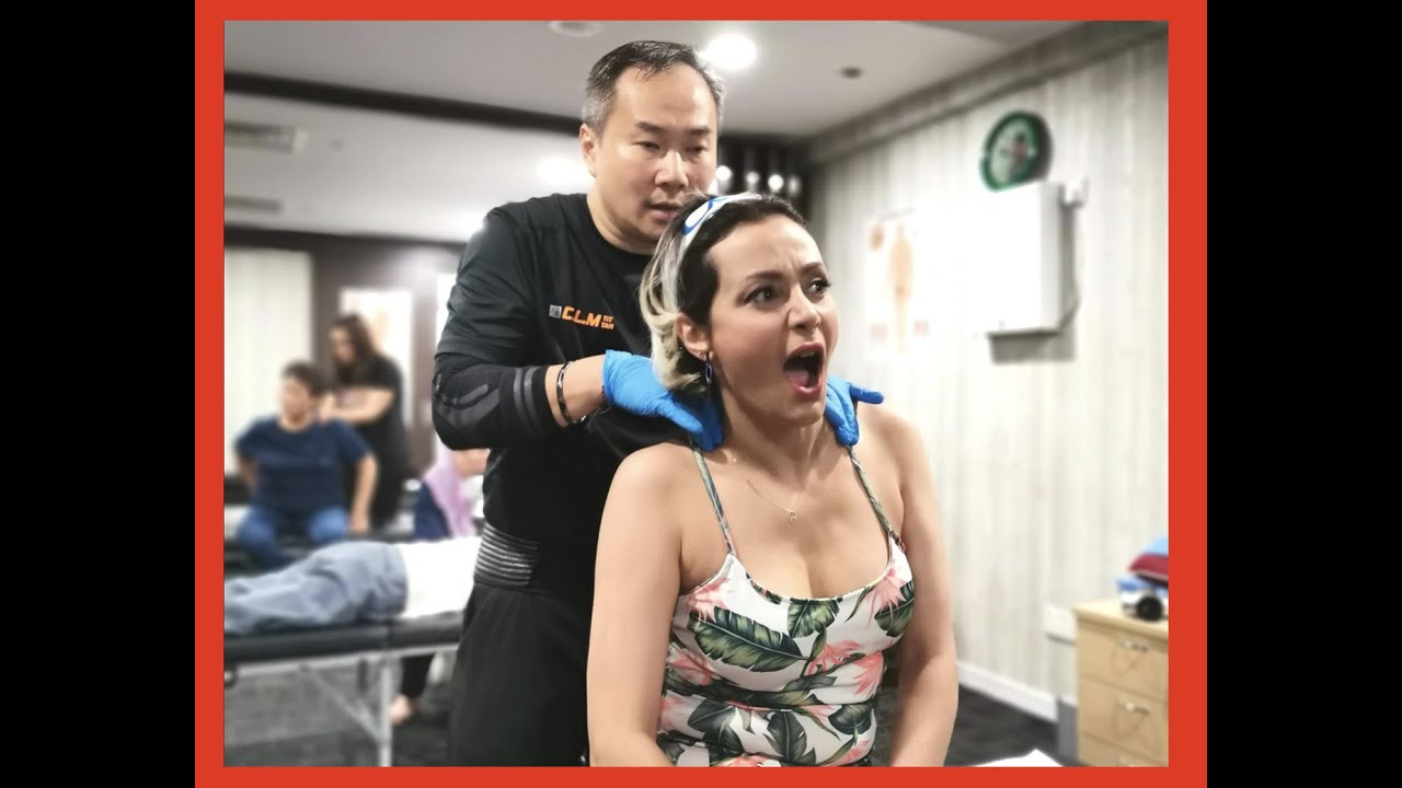 This lady came all the way from Australia seeking Chris Leong for her neck and lower back problems.