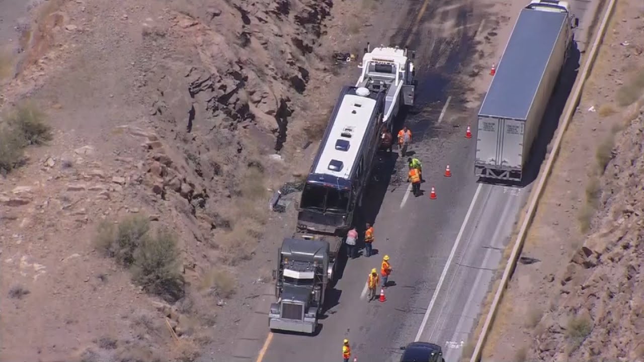 Performance cancelled after a fatal bus crash along I-10