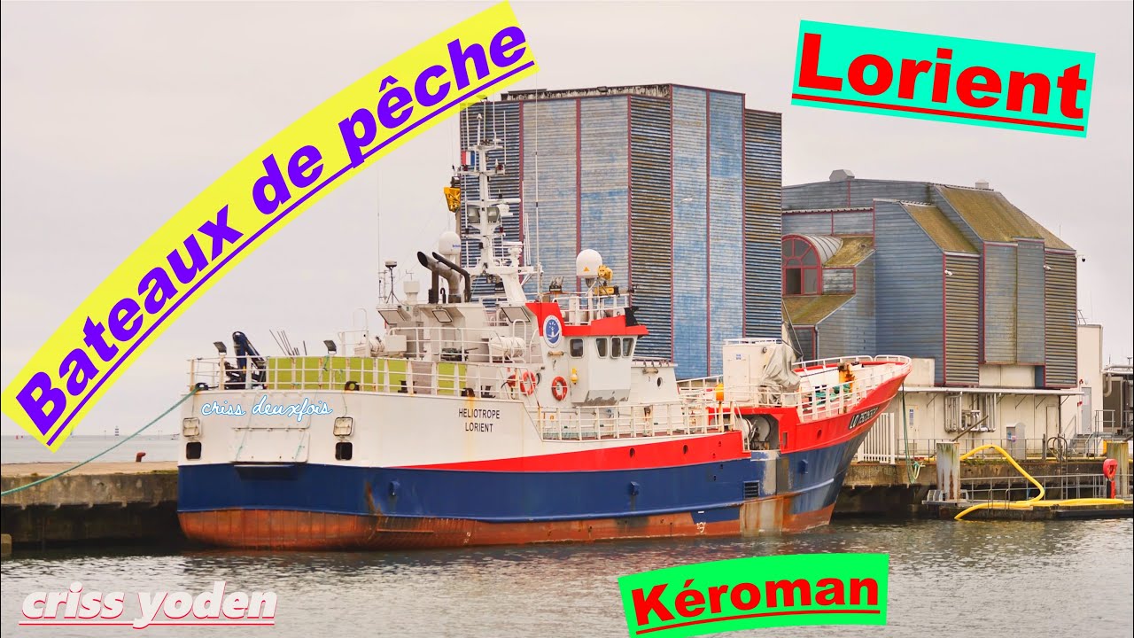 Bateaux de Pêche ; Port de Lorient Kéroman ; Chalutier ; Palangrier ; Morbihan ; Bretagne ; France