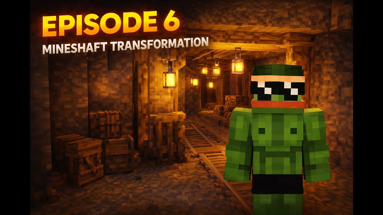 Episode 6: I Turned My Creepy Mineshaft Into a Masterpiece! (Minecraft Survival Build)