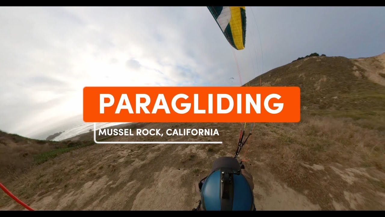 Paragliding at Mussel Rock, California