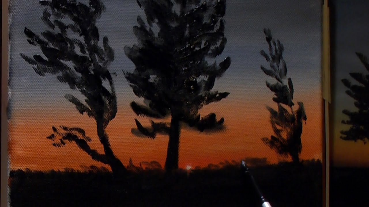 Sunrise Trees - Beginners Painting Lesson