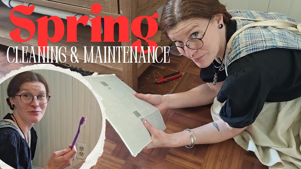 Spring Cleaning and Maintenace- Clean With Me and Fixing Stuff in the Bathroom
