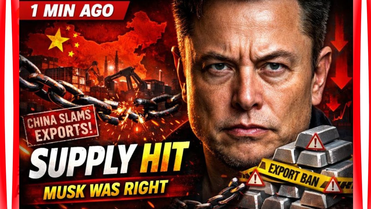 1 MIN AGO: Tesla Supply HIT as China SLAMS Silver Exports &mdash; Musk Was RIGHT!