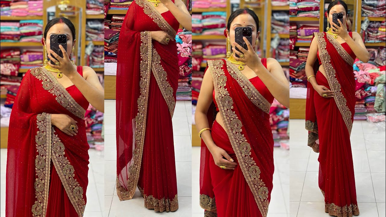 Red Sari Set // Sold Out Sold Out