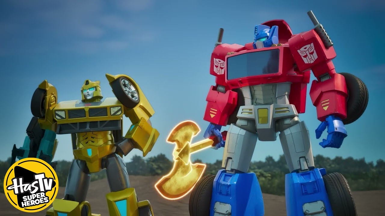 NEW Transformers: CYBERWORLD | E03 | Optimus Prime VS Grimlock 🟡 HasTV Superheroes