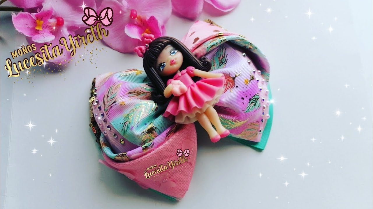 Moño Para Niñas 🎀😍Docinho Franzido👌listón de 7.5 CM