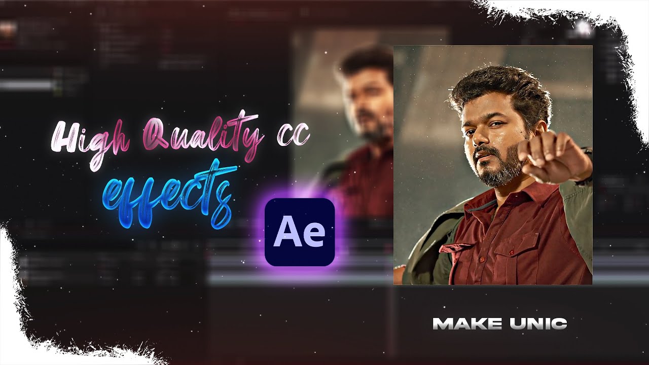 High Quality CC Tutorial In After Effects In Tamil | Make UNIC