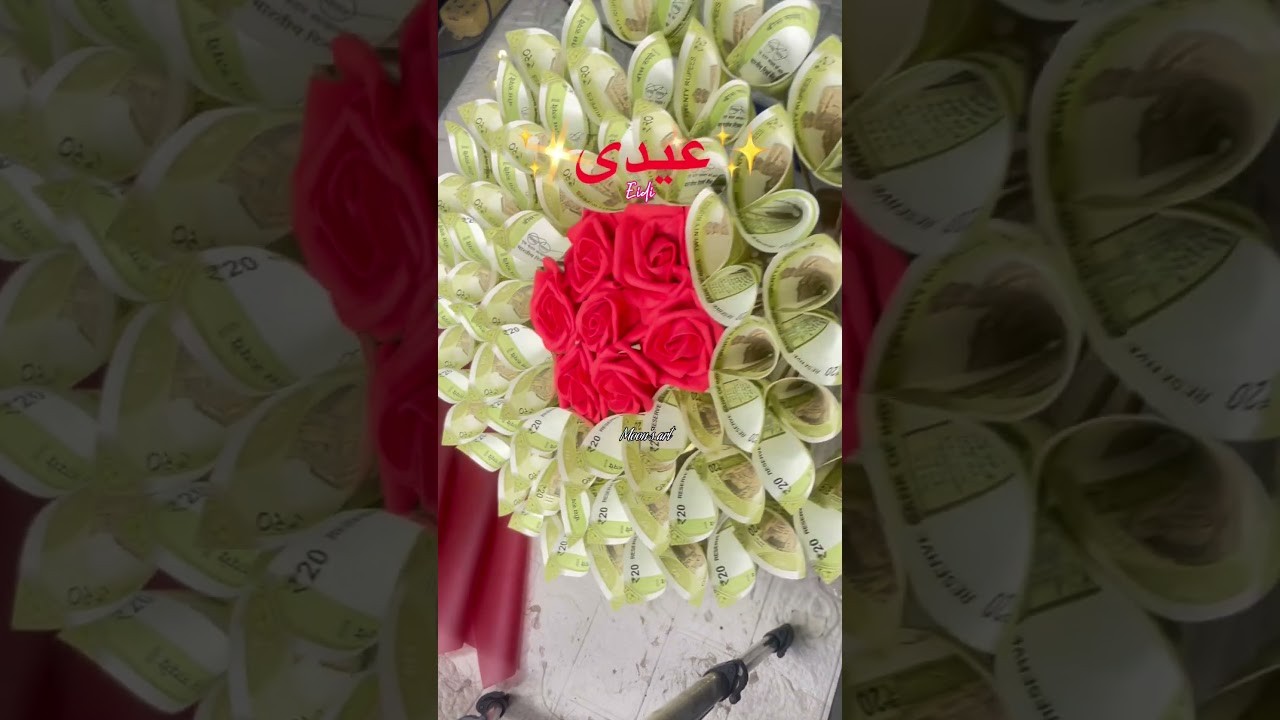 Eid ke liye eidi gift #giftbouquet #eidi#creativearts