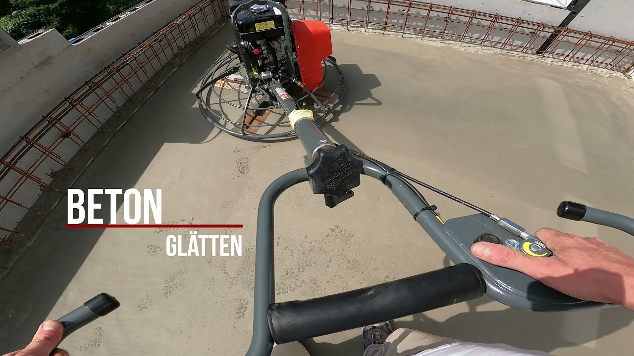Beton glätten - Concrete finish