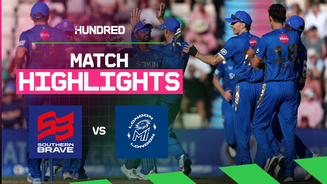 CRAZY final ball finish at Utilita Bowl 🥵 | Southern Brave v MI London  Highlights