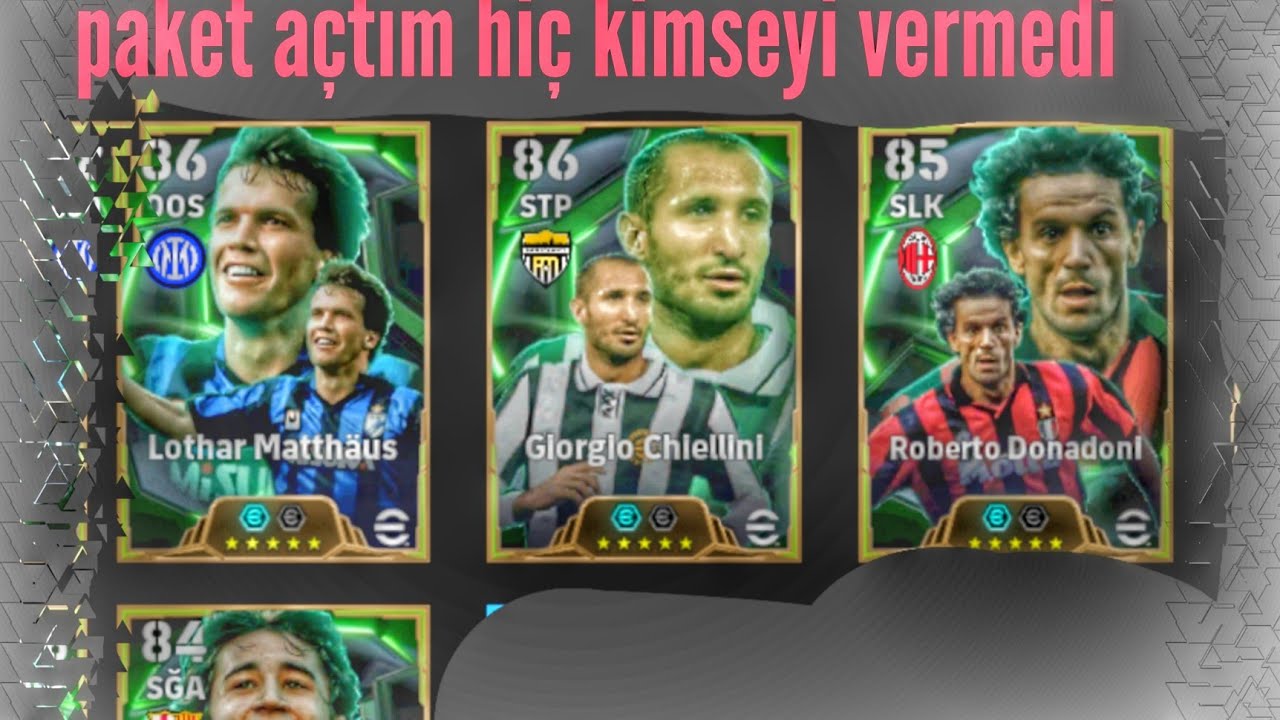 Efsane  orta saha MATTHAAUS/GEORGE BEST/DİL ATAN CHİELLİNİ ve dahası 