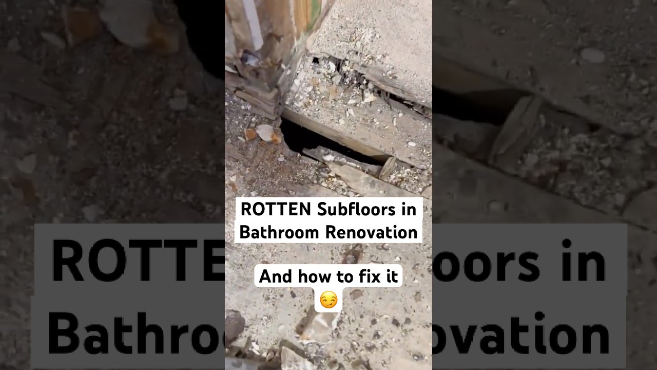 BATHROOM DISASTER! Fixing Rotten Subfloors in Bathroom Remodel