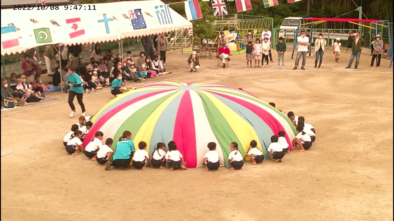 R4滝尾幼稚園　運動会　麒麟組バルーン