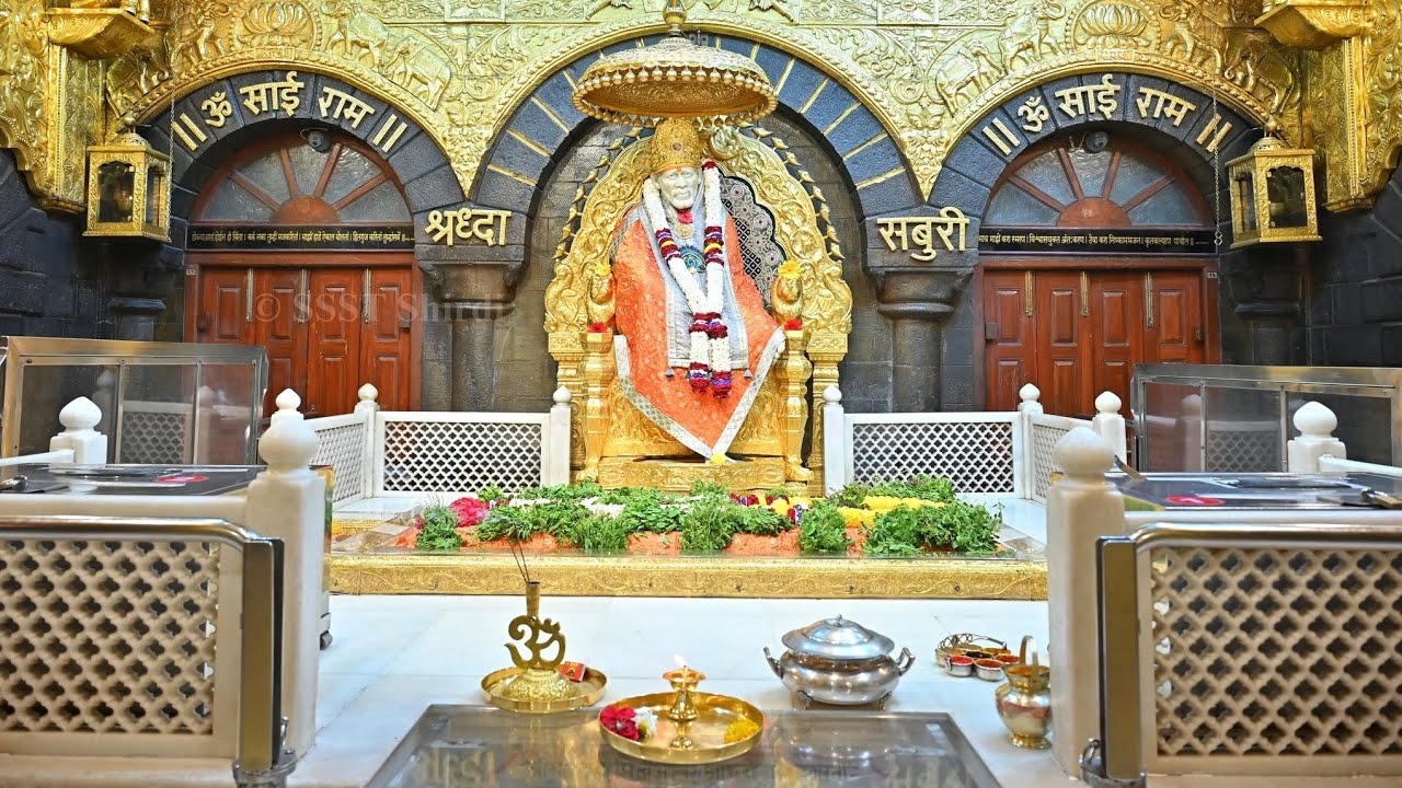 சீரடி சாய்பாபா வெள்ளிக்கிழமை காலை தரிசனம் 🕉️ Shirdi Saibaba Friday Morning Darshan! #saibaba 