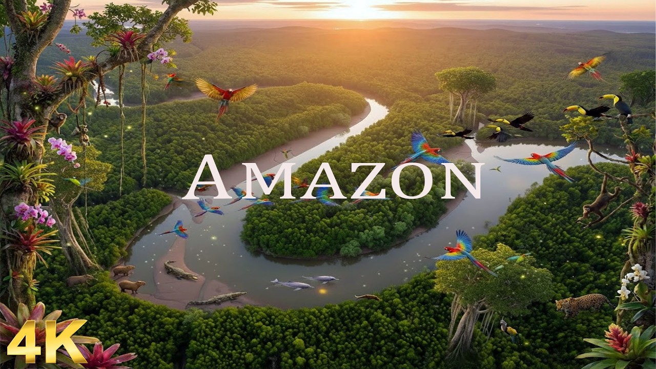 Amazon 4K Ultra HD - Фильм для релаксации в формате 4K  Потрясающая природа под расслабляющую музыку