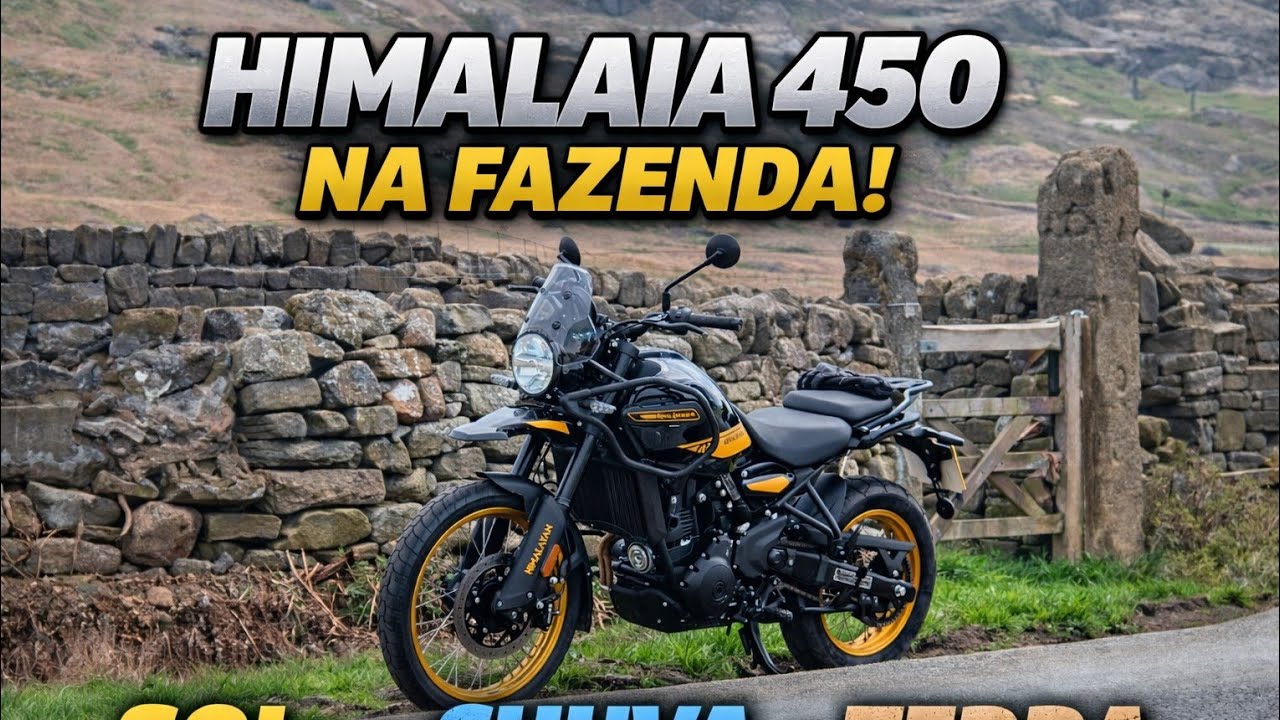Na fazenda com a himalayan 450