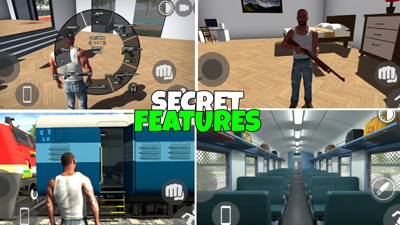 New Weapon Section + Train Door Open + Sleeping mod Cheat Codes In Indian Bike Driving 3D 