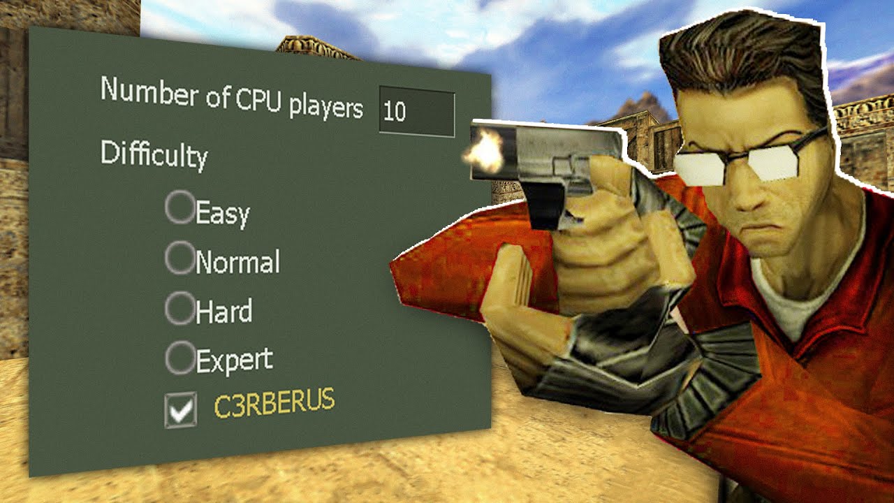 Explorando a dificuldade máxima dos bots nos fps antigos
