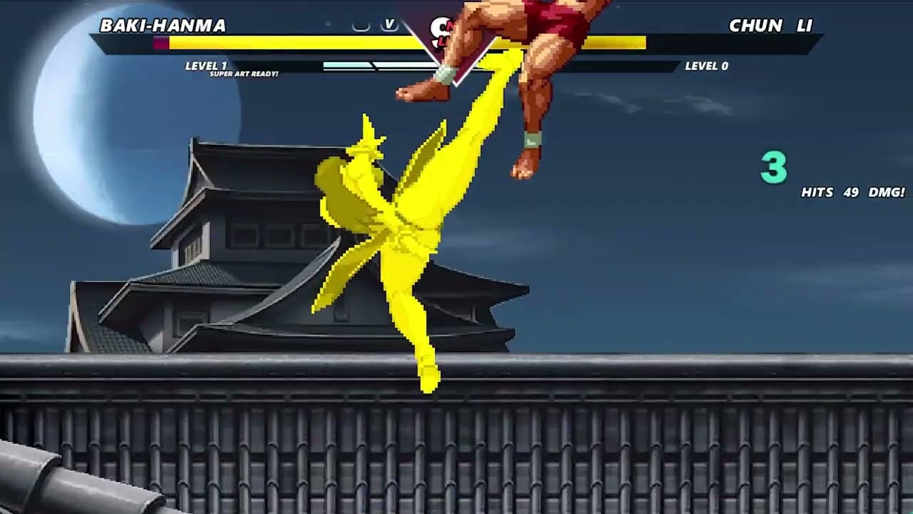 BAKI HANMA VS CHUN-LI | INSANELY EPIC M.U.G.E.N BATTLE