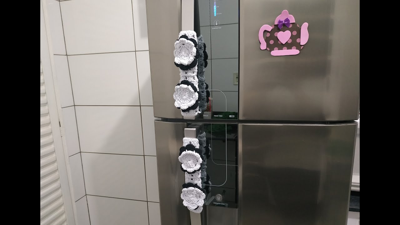 Passo a passo puxador de geladeira em crochê/ Paula Marabezzi