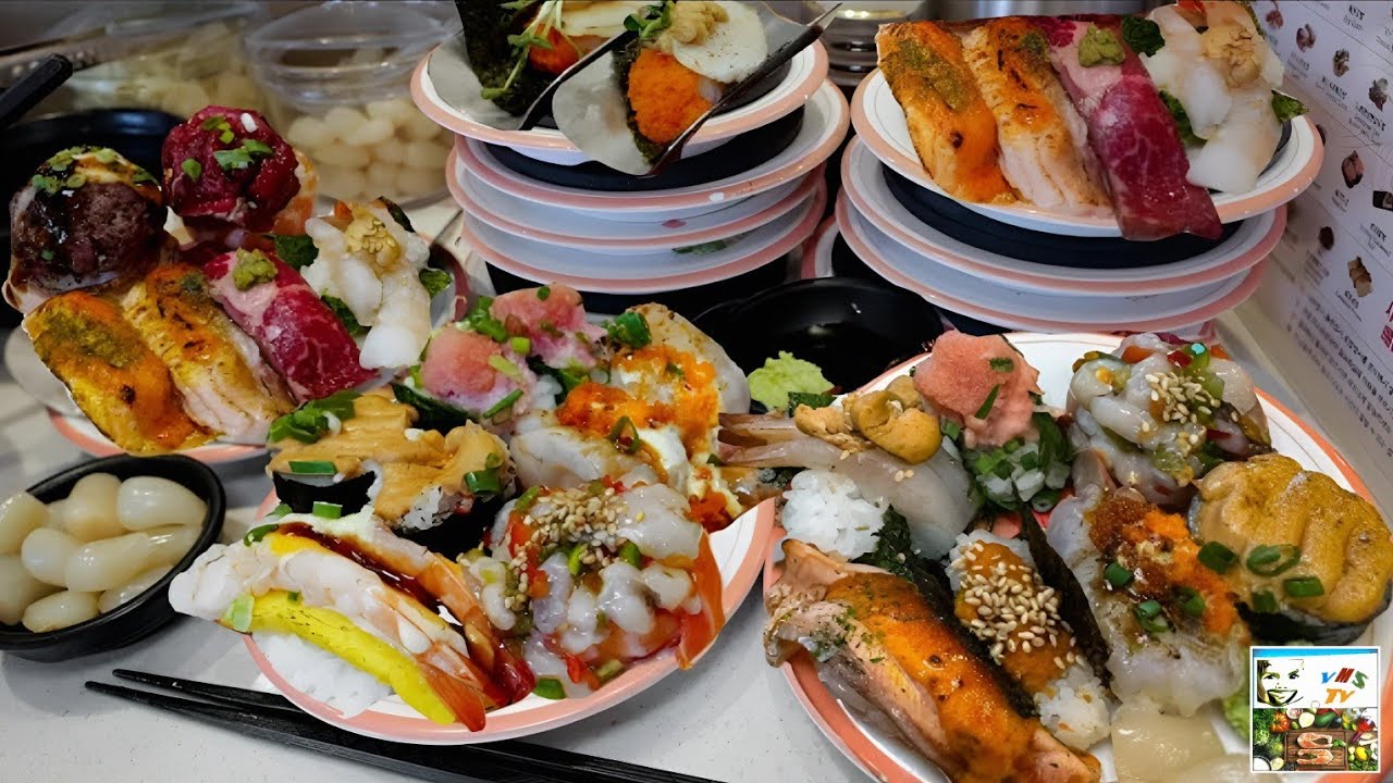 SUSHI with Various Fillings, PIZZA, Burrito with RIBS | СУШИ с Различными Начинками, ПИЦЦА, Буррито