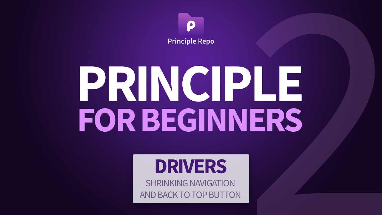 Principle for Beginners (Part 2) - Using the Drivers Panel