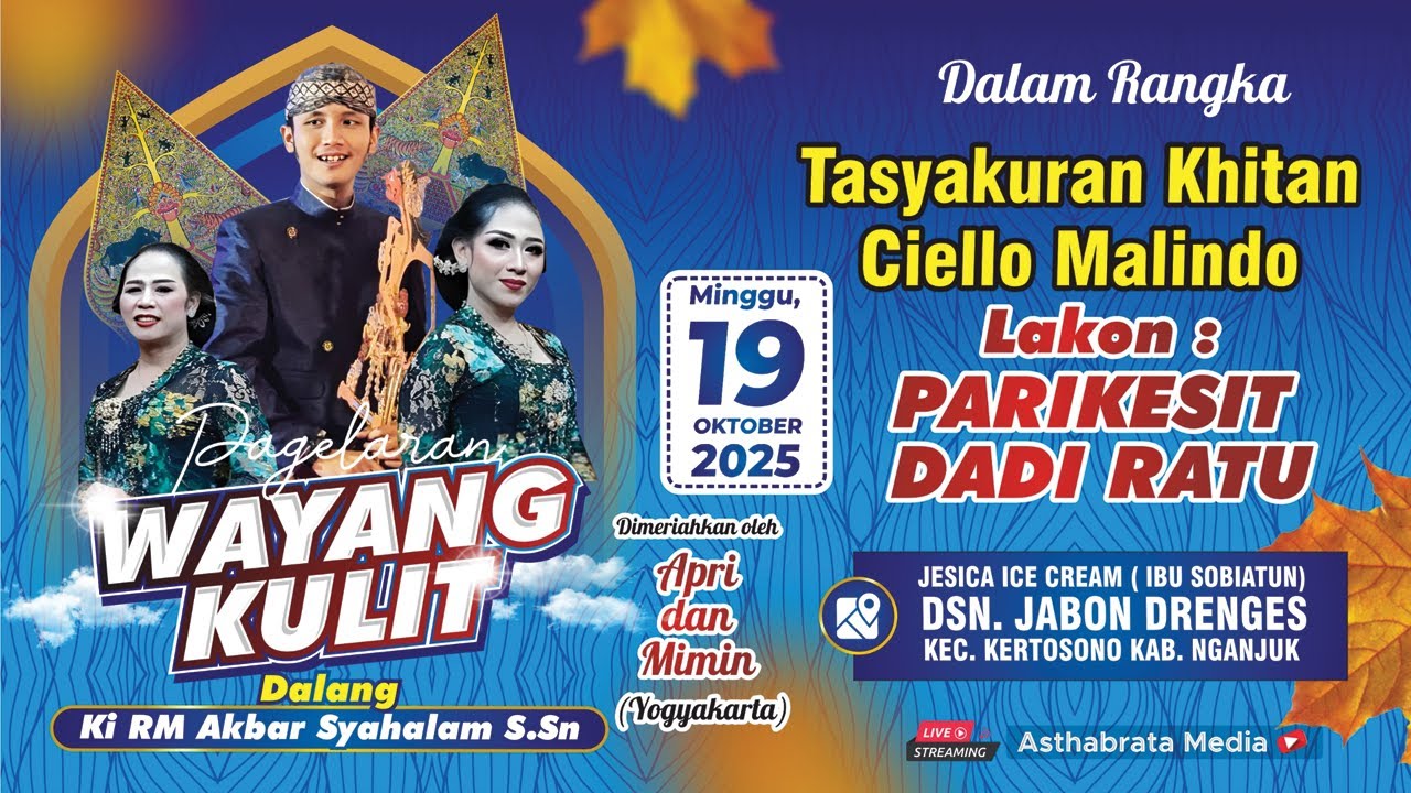 WAYANG KULIT KI R M AKBAR SYAHALAM S.SN // LAKON PARIKESIT DADI RATU // BT APRI DAN MIMIN