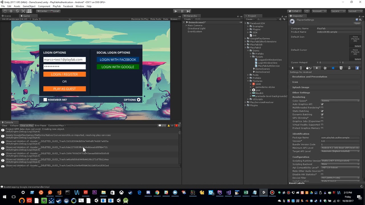 PlayFab Authentication Series - Google Part 1