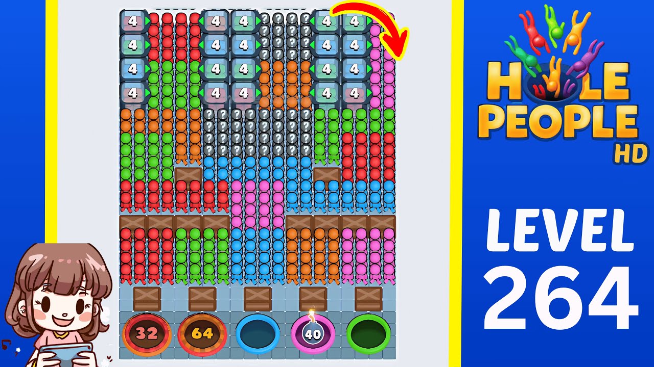 Hole People Level 264 Solution Walkthrough