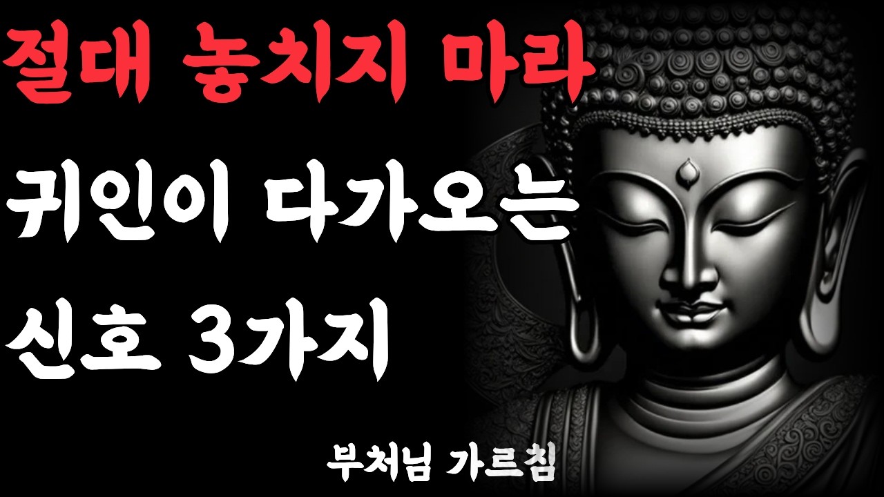 인생을 바꾸는 귀인을 알아보는 세 가지 관점 #부처님말씀 #지혜 #좋은글