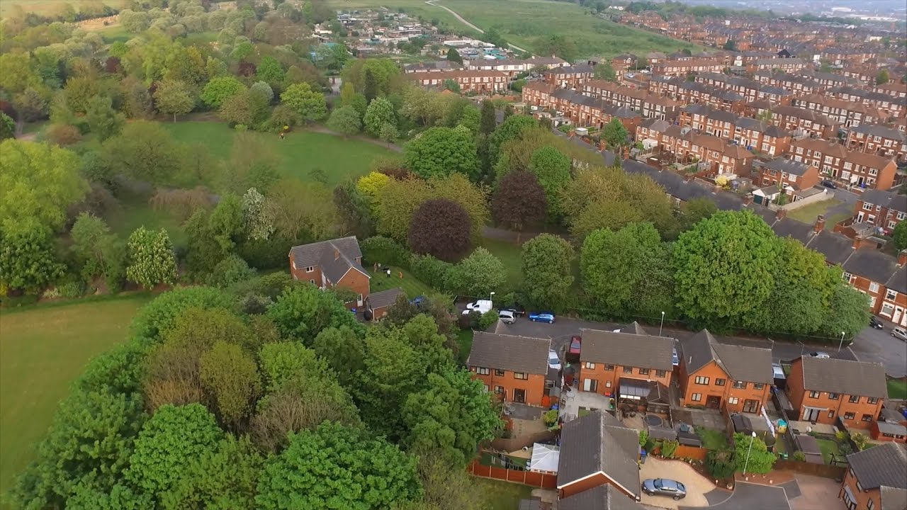 Aerial Drone Footage Fenton, Stoke on Trent, UK. 11th May 2017. Practise Flight.