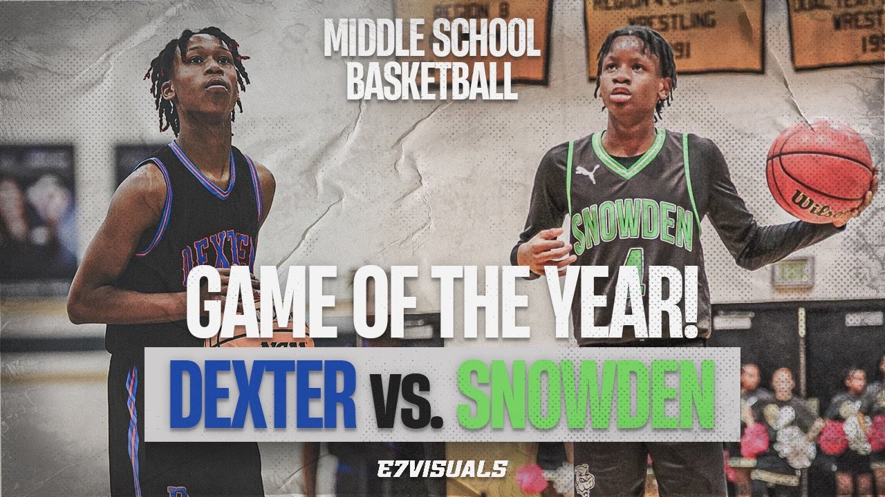 Dexter Middle vs Snowden Middle (IT GOT INTENSE)  Top 5 Middle School Matchup Memphis TN
