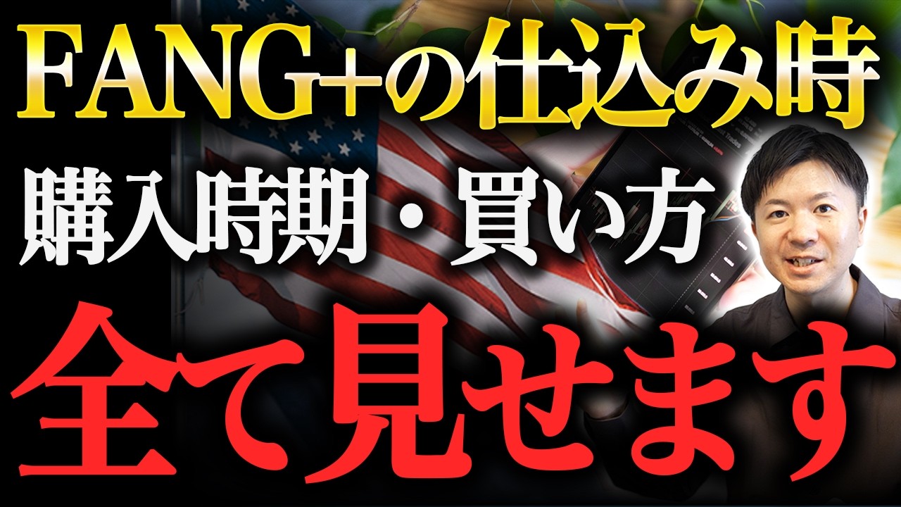 【特別公開】FANG+はどこまで下落したら「買い」なのか？購入の目安と買い方の例を初心者向けに解説【新NISA】