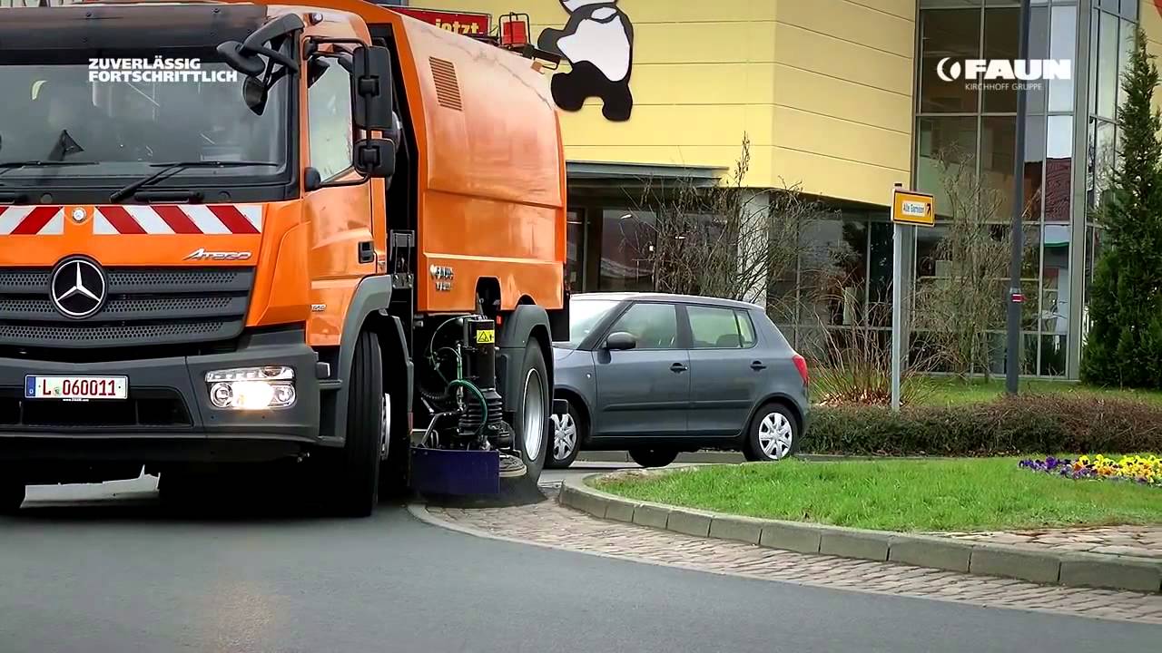 Pr&eacute;sentation des Balayeuses Faun / Street Sweeper, Balai de Rue, Street Cleaner, Road Sweeper
