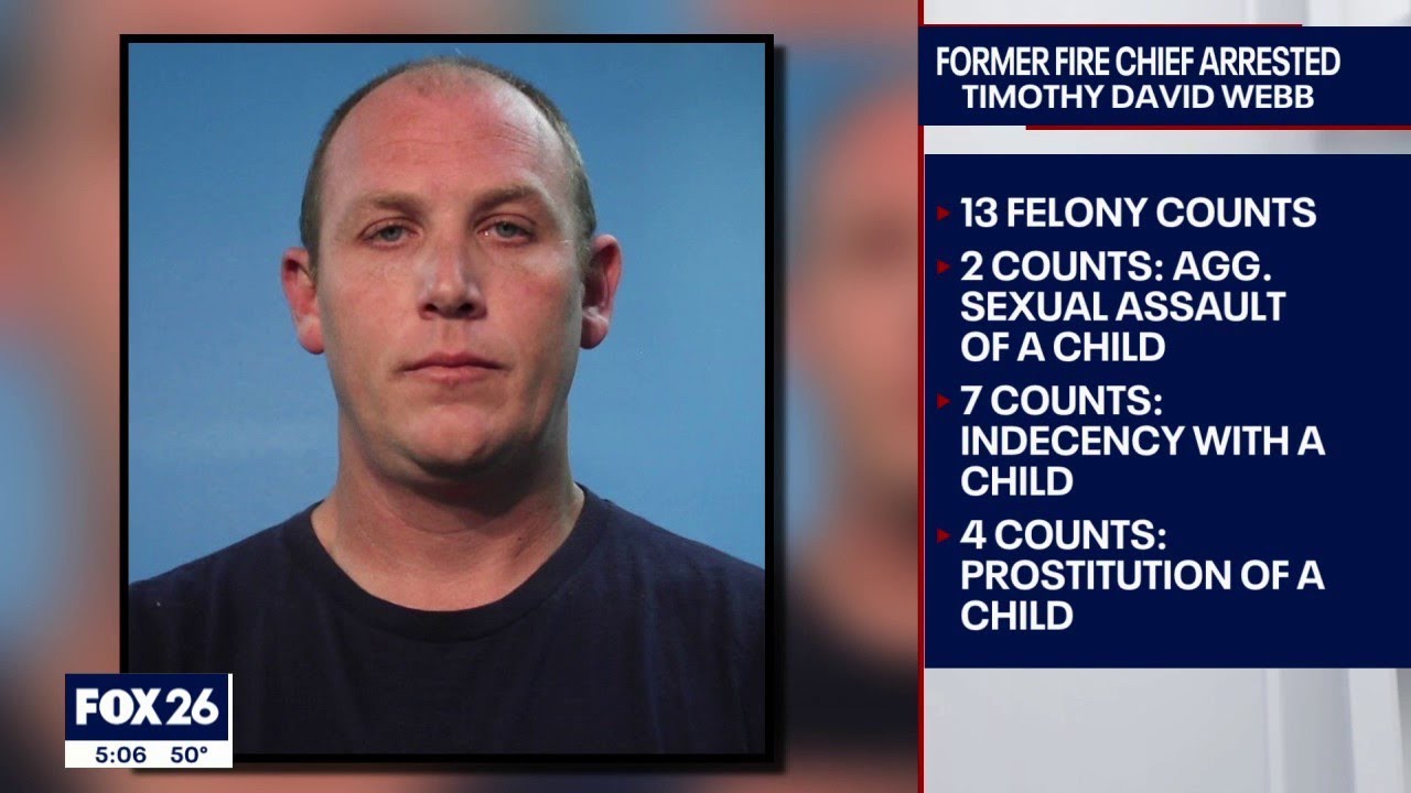Former Sweeny Fire Chief arrested on child sex crimes