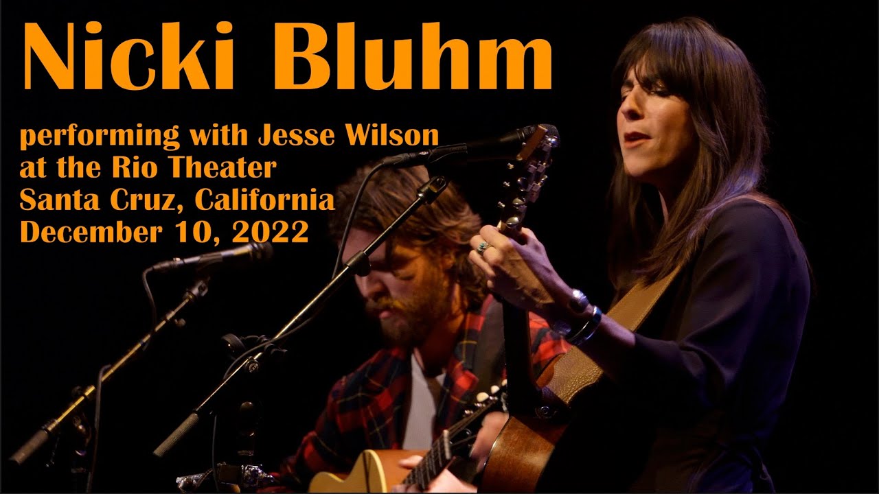 Nicki Bluhm performing with Jesse Wilson at the Rio Theater, Santa Cruz California, Dec 10, 2022.