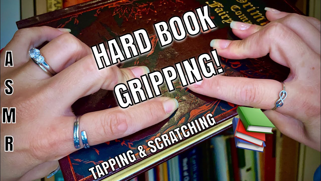 Hard Gripping Books (Very Squeaky)📚~Tapping & Scratching💅🏼~lofi ASMR