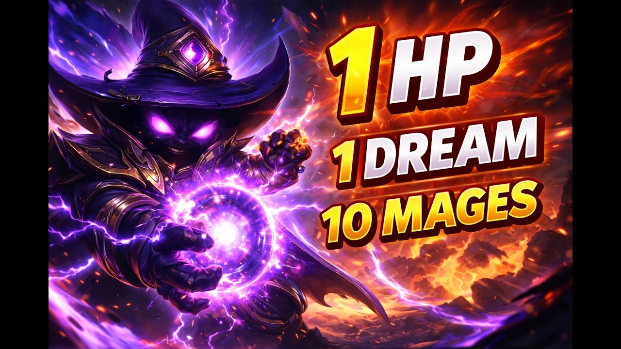 I WON WITH 1 HP… 10 MAGES MIRACLE (TFT Revival)