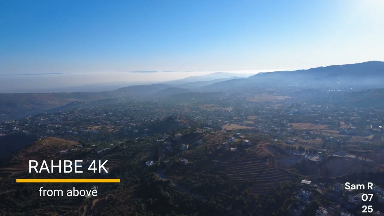 📍 Aerial Drone View of Rahbé | Akkar | Lebanon Beauty from Above. 