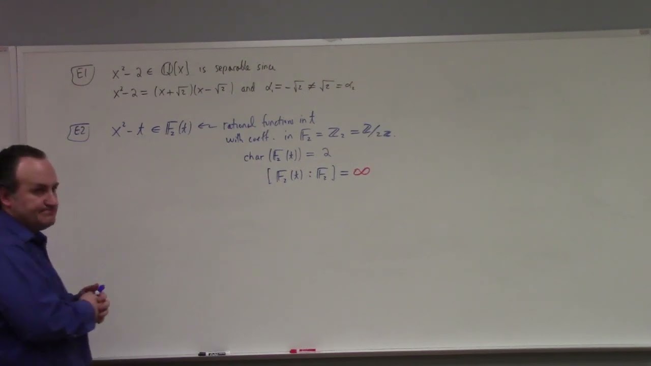 Abstract Algebra II: Lecture 19: Separable Fields, 3-6-26