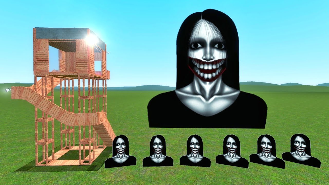 Kuchisake Onna Family Vs Towers In Garry's Mod