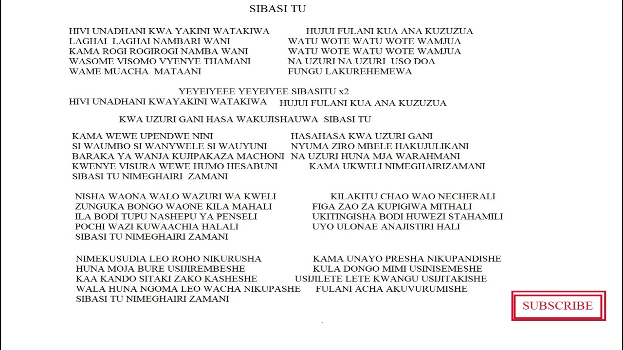 SIBASI TU, INSTRUMENT,OFFICIAL