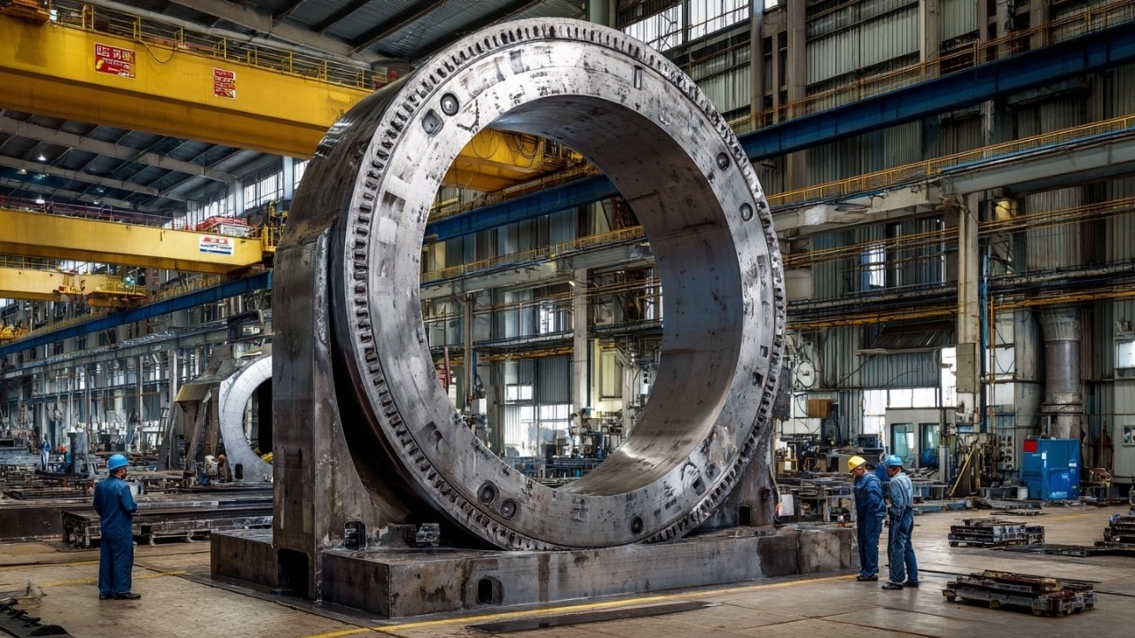 Produkcja ogromnych przekładni przemysłowych ⚙️ Precyzyjna obr&oacute;bka w nieskończonych liniach fabry...