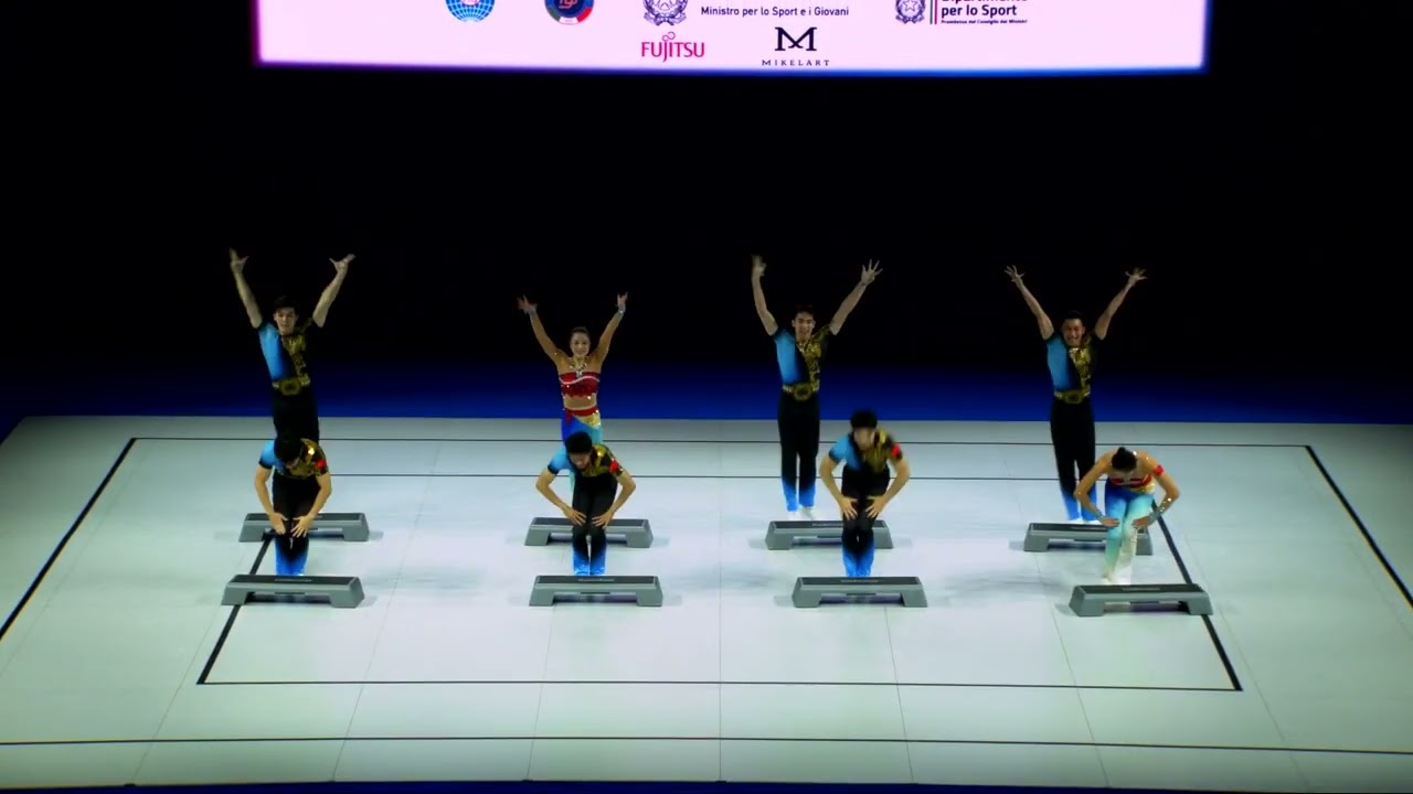 China (CHN) - 2024 Aerobic Worlds, Pesaro (ITA) Qualifications Aerobic Step
