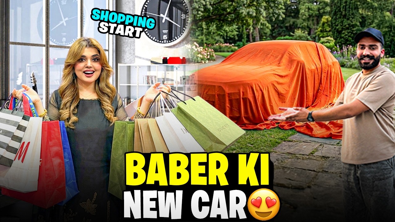 Eid Ki Shopping Start 😍|| Baber Ny New Car Ly Li 😱