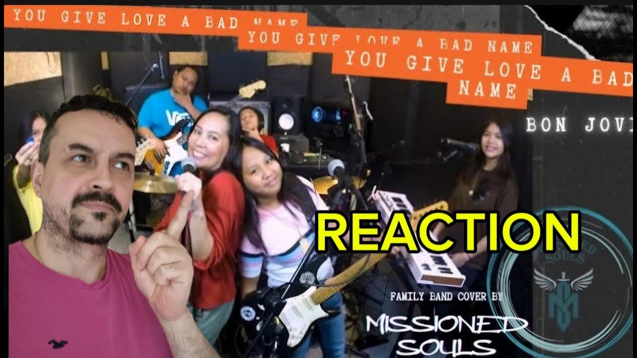 YOU GIVE LOVE A BAD NAME (Bon Jovi) - Missioned Souls family band cover REACTION
